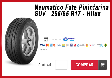 neumaticos Fate Pininfarina SUV venta 